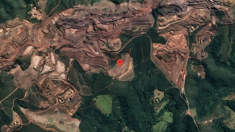 Imagem da barragem da ArcelorMittal.